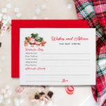 Cartão Postal Chá de fraldas de Papais noeis de desejos e consel<br><div class="desc">Combinando o charme festivo de Natal,  este Chá de fraldas de Papais noeis "Desejos e Cartão de Bebê de Aconselhamento" será um guardião a ser apreciado por anos. Itens correspondentes na nossa Coleção de Chás de fraldas de Natal - Design do Partido Cava.</div>