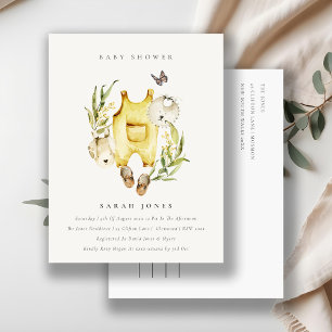 Cartão Postal Chá de fraldas de Roupas Amarelas Foliage Foliage 