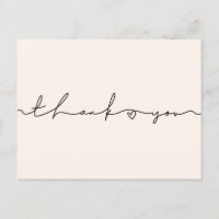 Chá de fraldas de script branco bonito Obrigado
