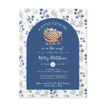 Chá de fraldas Floral Azul de Pequena Torre