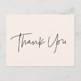 Cartão Postal Chá de fraldas moderno minimalista Obrigado