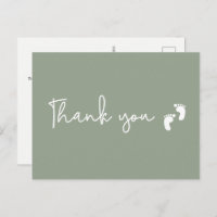 Chá de fraldas simples minimalista verde