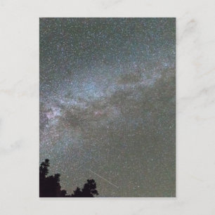 Cartão Postal Chá de Meteores Perseid Via Látea