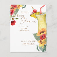 Chá de Noiva Floral Toscana Colorido Cocktail