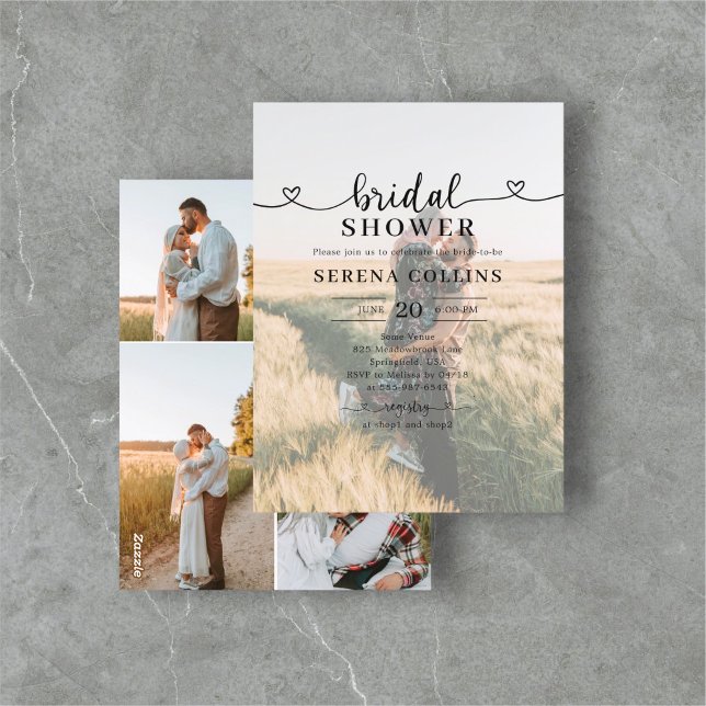 Cartão Postal Chá de panela de Caligrafia Fotográfica (Criador carregado)