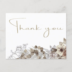 Cartão Postal Chá de panela Moderno Obrigado