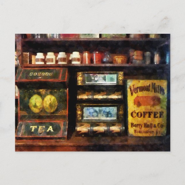 Cartão Postal Chá e café (Frente)