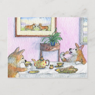 Cartão Postal Chá para dois