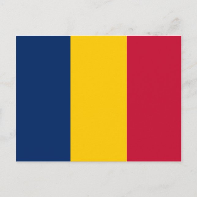 Cartão Postal Chad Flag (Frente)