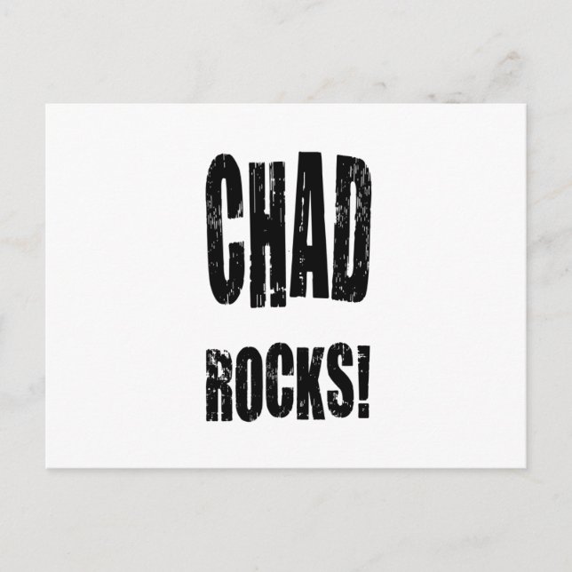 Cartão Postal Chad Rocks! (Frente)