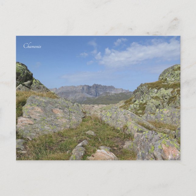 Cartão Postal Chaine des Fiz Chamonix (Frente)