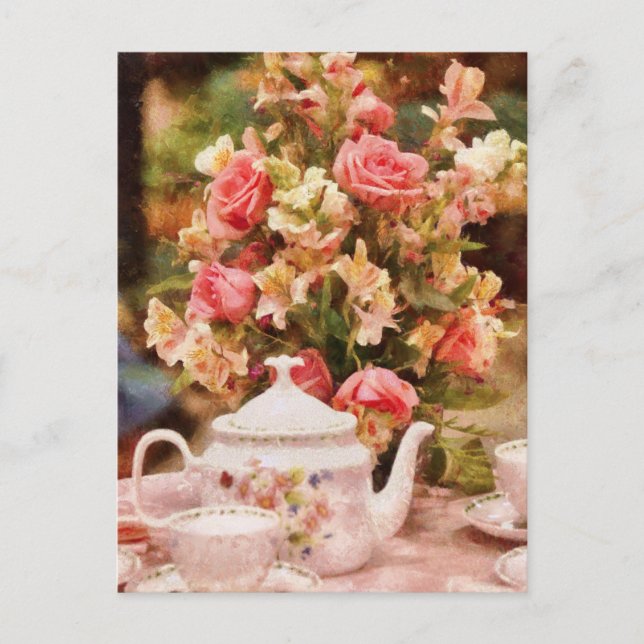 Cartão Postal Chaleira - Mais chá Milady (Frente)