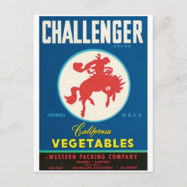 Cartão Postal Challenger Rodeo Salinas El Centro Guadalupe CA