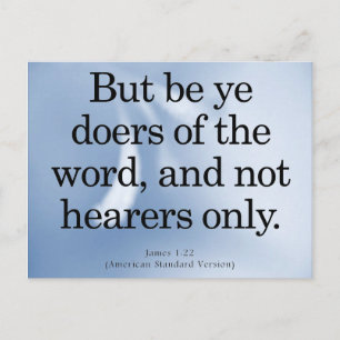 Cartão Postal Chamada à Ação Tiago 1-22