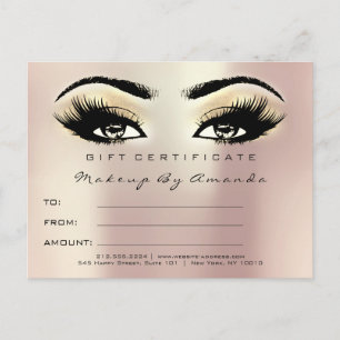 Cartão Postal Chamada de Ativação da Extensão de Lashes do Ce