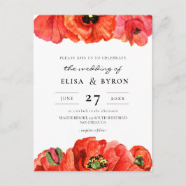 Cartão Postal Chamada de casamento de coloração d'água