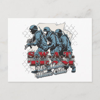 Cartão Postal Chamadas da Casa da Equipe SWAT