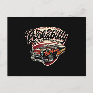 Cartão Postal Chamas de velocidade de rotação (Rockabilly Hotrod