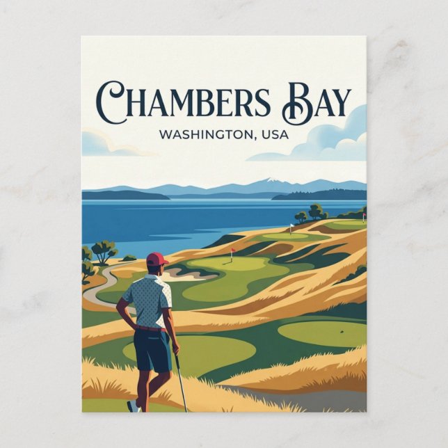 Cartão Postal Chambers Bay EUA (Frente)