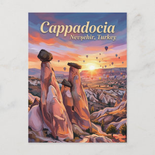Cartão Postal Chaminés de Fadas, Göreme, Capadócia