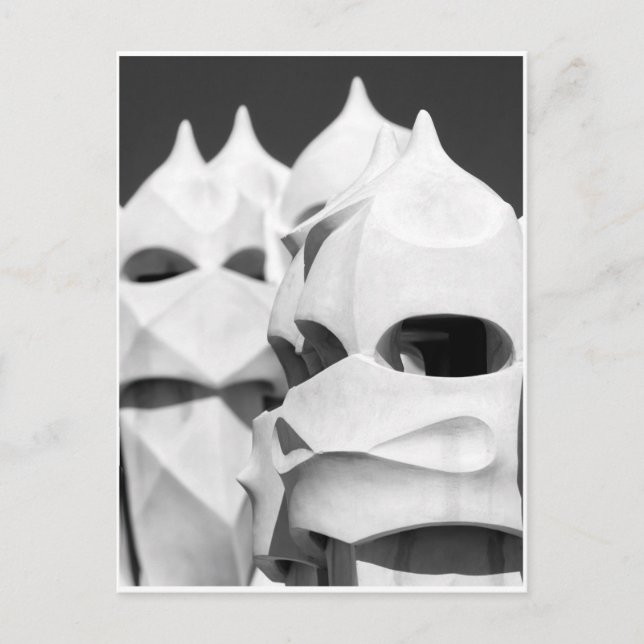 Cartão Postal Chaminés La Pedrera (Frente)