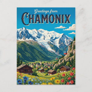 Cartão Postal Chamonix França