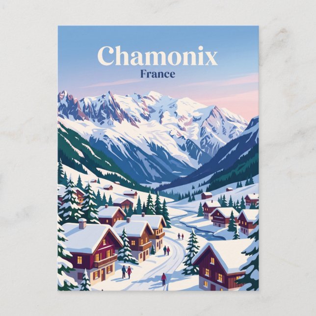 Cartão Postal Chamonix França (Frente)