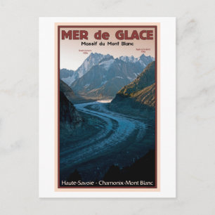 Cartão Postal Chamonix - Mer de Glace