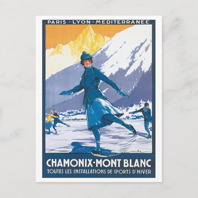 Cartão Postal Chamonix Mont Blanc (Frente)