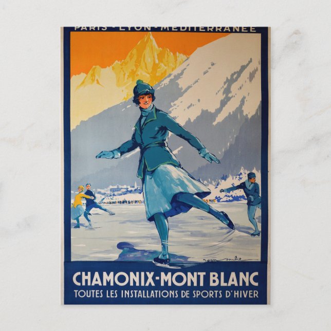 Cartão Postal Chamonix - Mont Blanc (Frente)