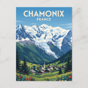 Cartão Postal Chamonix-Mont-Blanc França