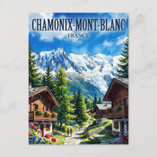 Cartão Postal Chamonix-Mont-Blanc França