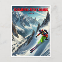Chamonix Mont Blanc France Skier Skiing