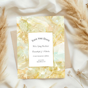 Cartão Postal Champagne Burst Crystal Salve a Data