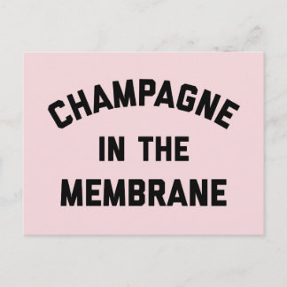 Cartão Postal Champagne Membrane Funny Cote