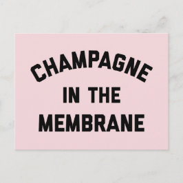 Cartão Postal Champagne Membrane Funny Cote
