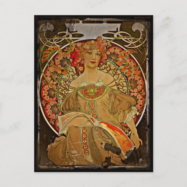 Cartão Postal Champanhe GIrl c1897 (Frente)