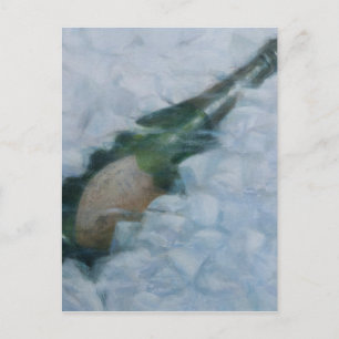 Cartão Postal Champanhe no gelo 2012