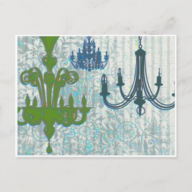 Cartão Postal Chandeliers (Frente)