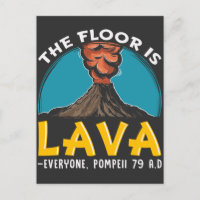 Chão É Lava Pompeia História Professor Volcano