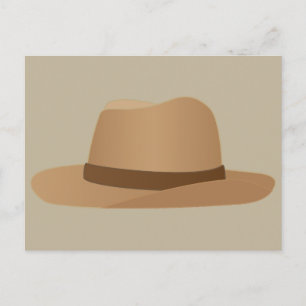 Cartão Postal Chapéu Panamá Fedora