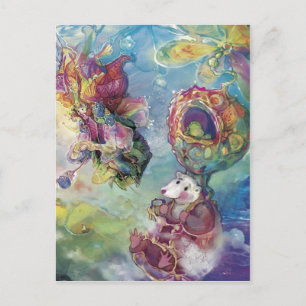 Cartão Postal Chapéu voador e Amigos~~~~