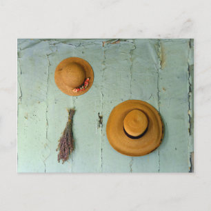 Cartão Postal Chapéus De Palha Antigos