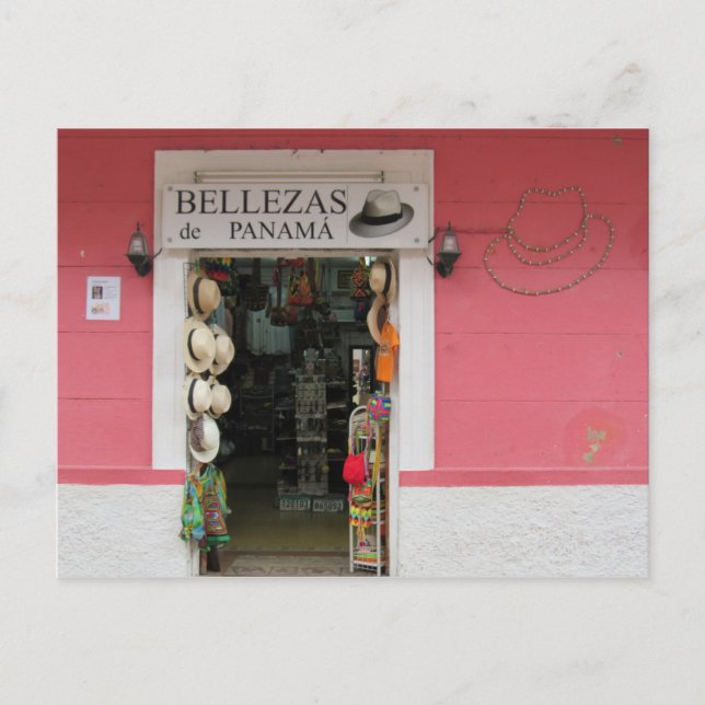 Cartão Postal chapéus panamá (Frente)