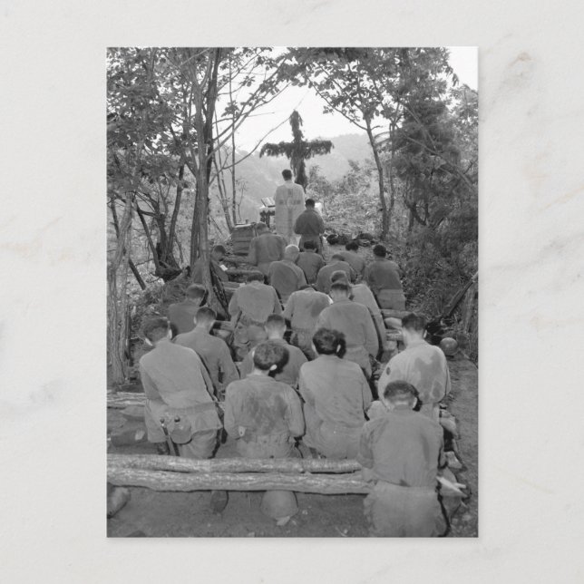 Cartão Postal Chaplain Kenny Lynch conduz a Imagem de Guerra (Frente)