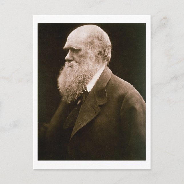 Cartão Postal Charles Darwin (1809-82) (fotografia) (Frente)