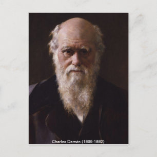 Cartão Postal Charles Darwin Postcard