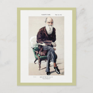 Cartão Postal Charles Darwin Vanity Fair Illustration