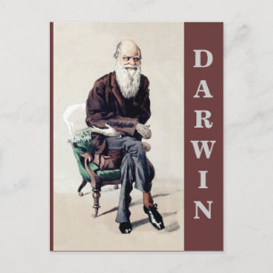 Cartão Postal Charles Darwin Vanity Fair Illustration