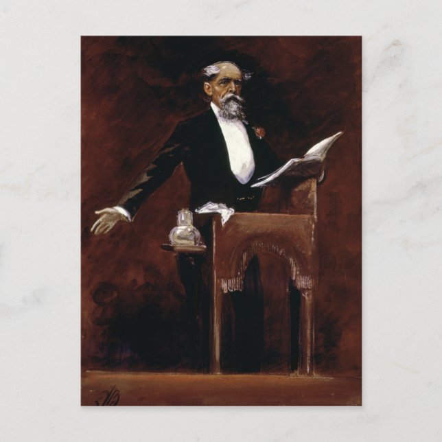 Cartão Postal Charles Dickens (Frente)